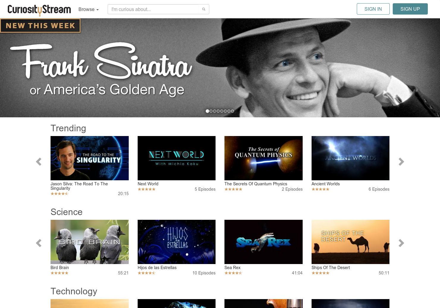 Curiosity Stream gallery image