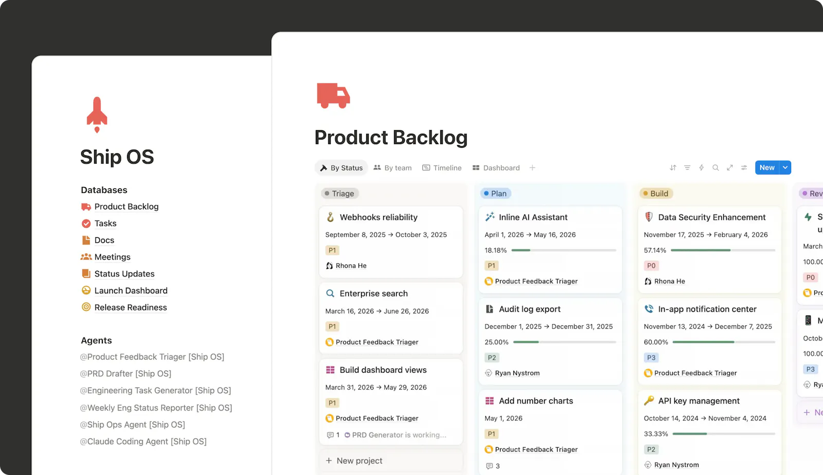 Ship OS by Notion screenshot 2