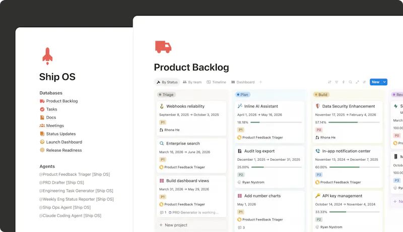 Ship OS by Notion screenshot 2