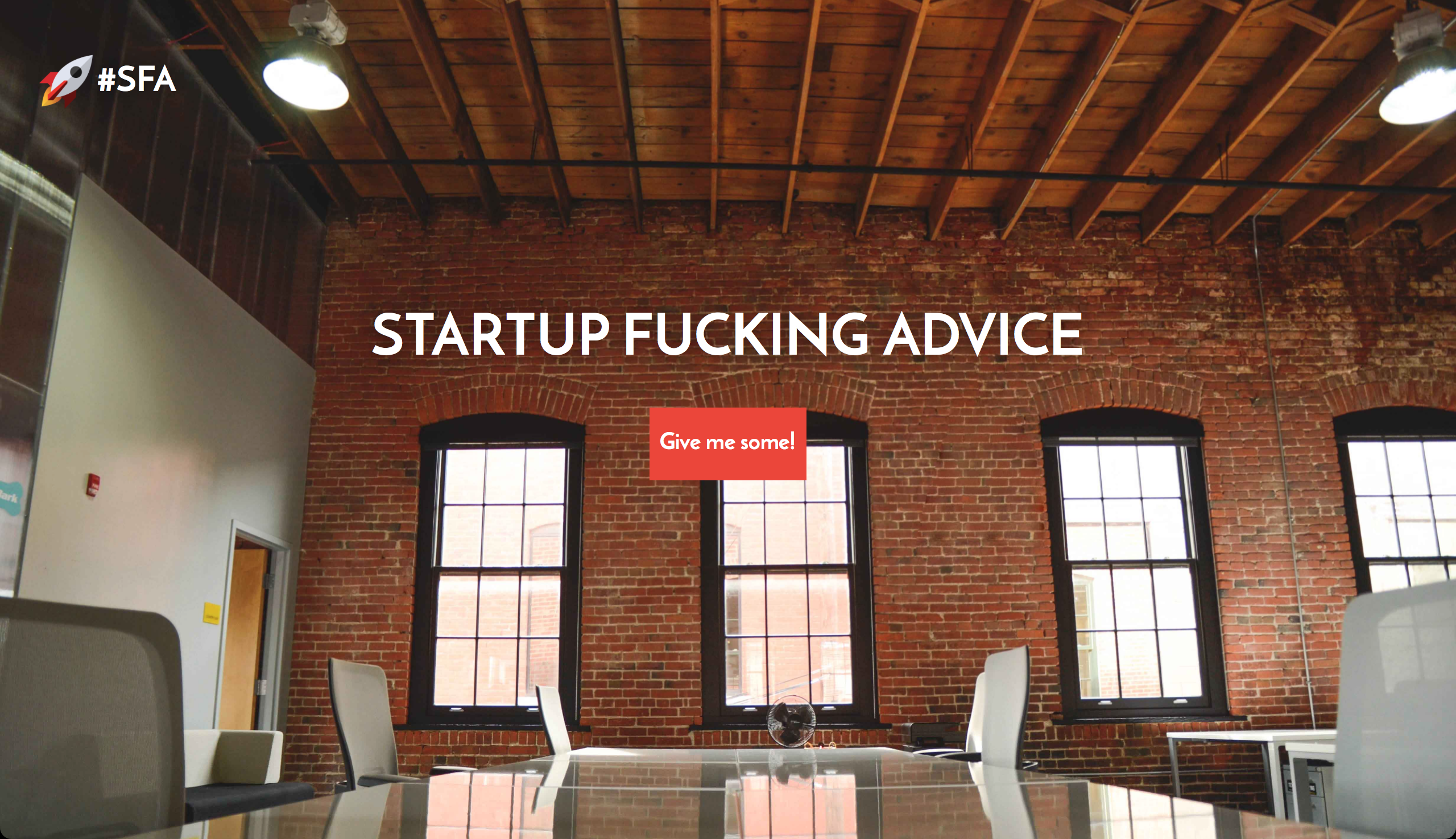 Startup Fucking Advice