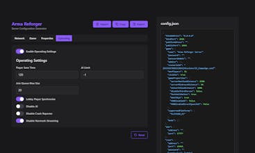 Arma reforger server config tool gallery image