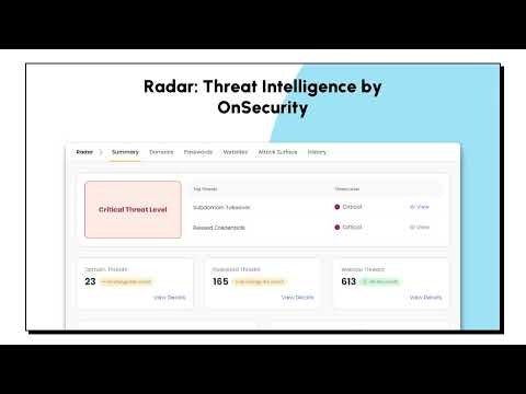 Radar by OnSecurity gallery image