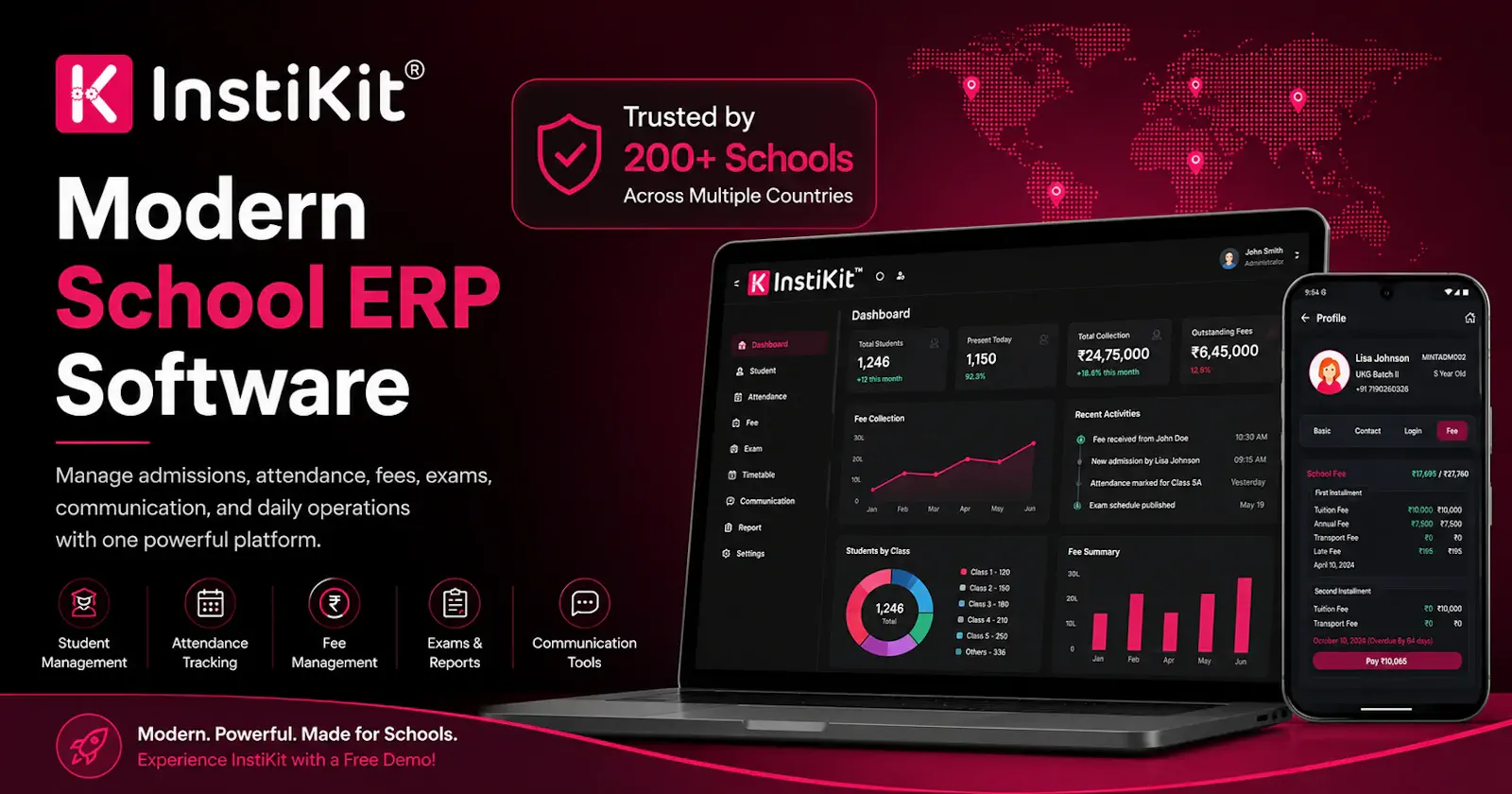 InstiKit School ERP screenshot 2