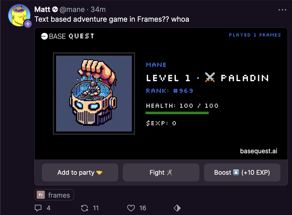 Frames on Farcaster - Turn any post into an app media 1