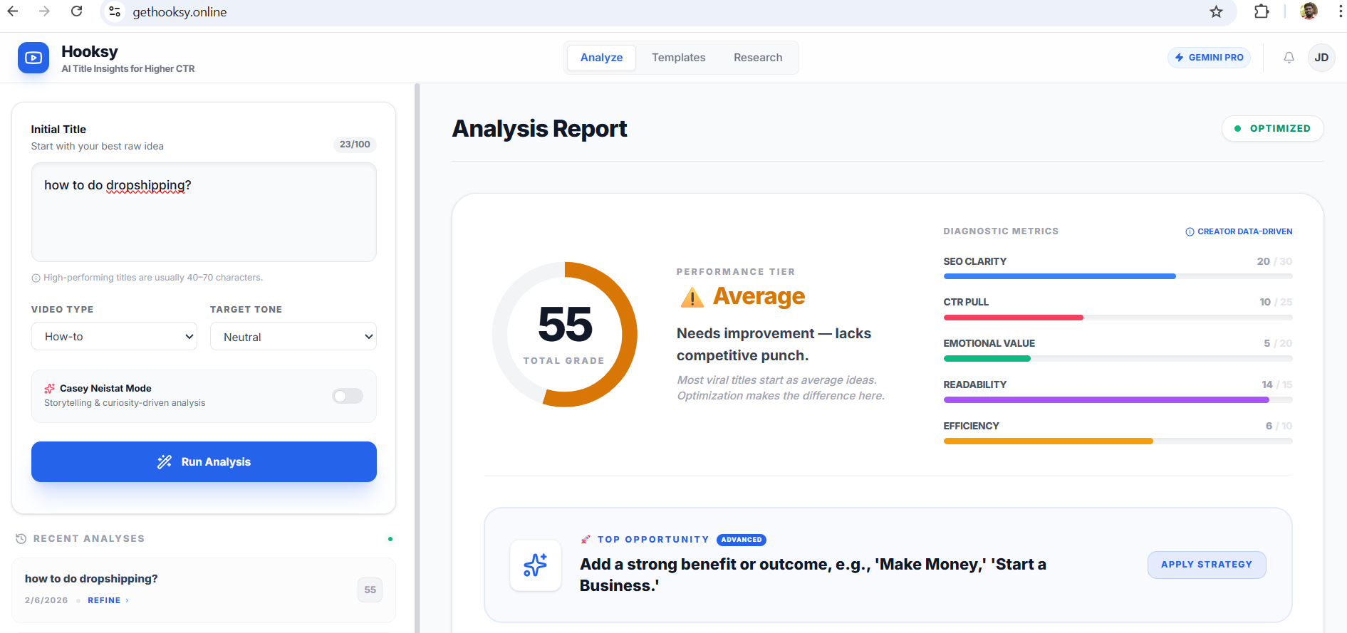 Hooksy - Main product screenshot demonstrating key features and user interface