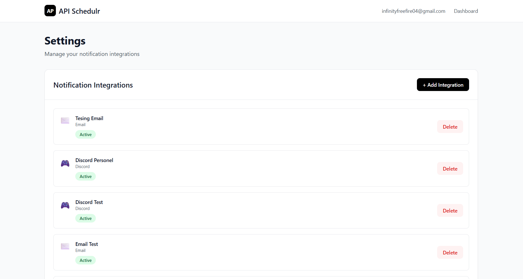 API Schedulr - Screenshot 4 showing product features and functionality