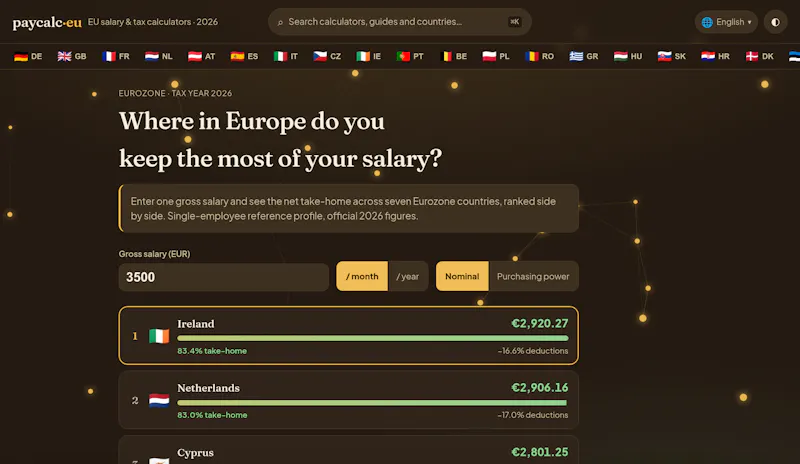 paycalceu screenshot 2