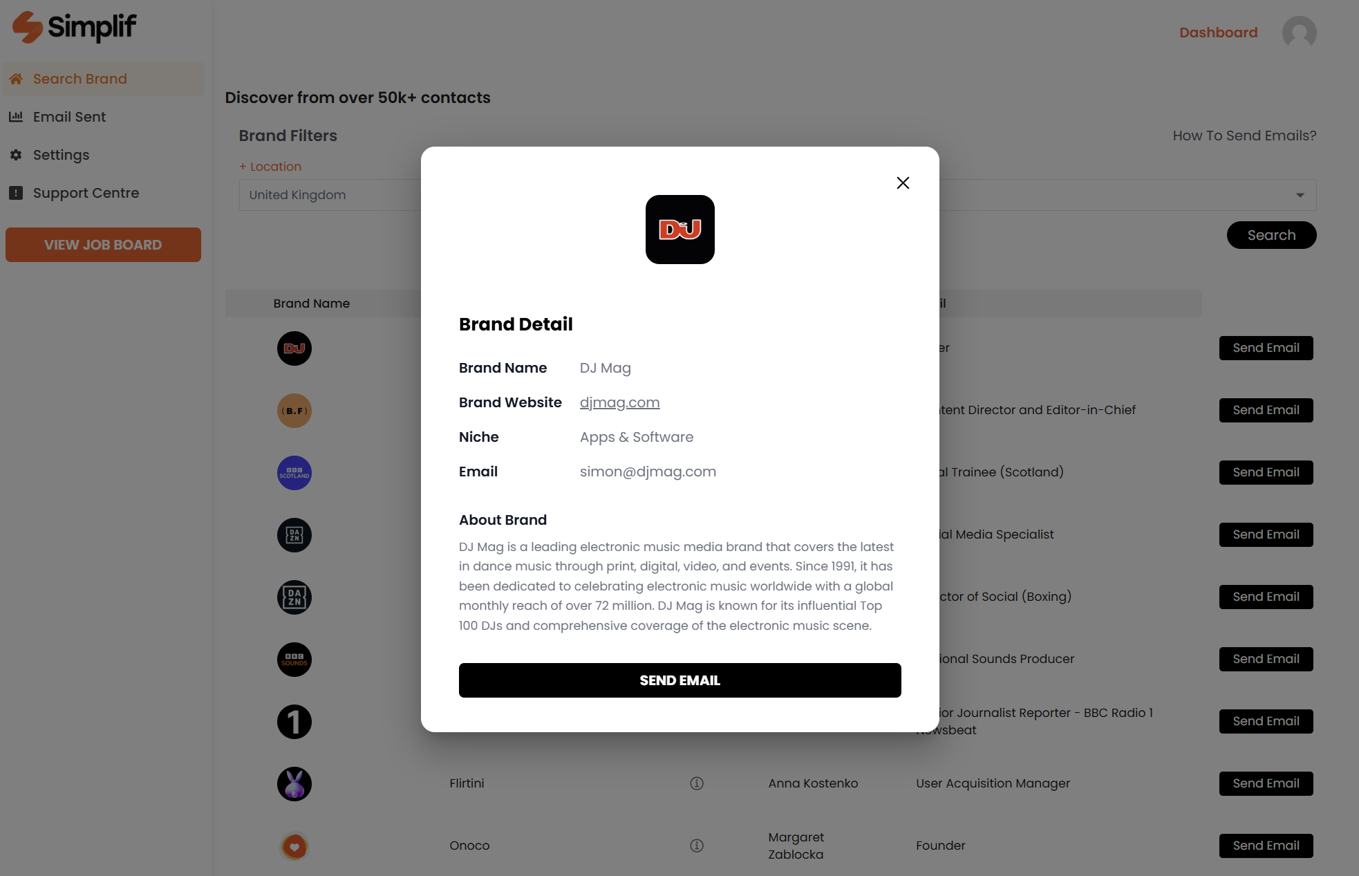 Simplif - Screenshot 3 showing product features and functionality