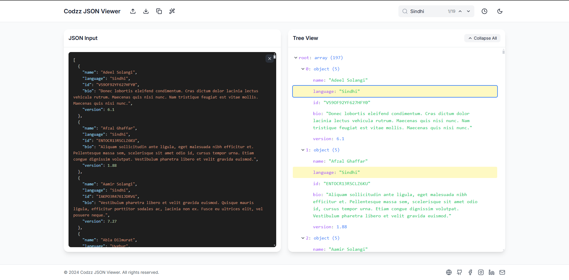 Visor Codzz Json - Formatear, validar y visualizar JSON media 4