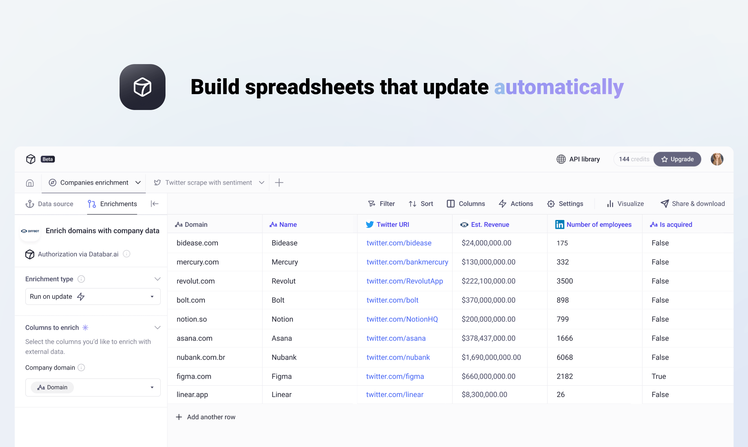 Databar.ai 2.0 - Connect to 1000+ APIs without code media 1