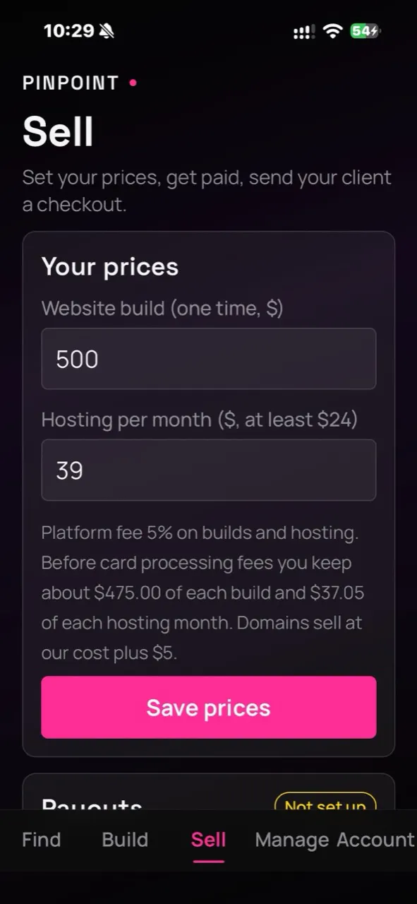 PinPoint: Sell Websites gallery image