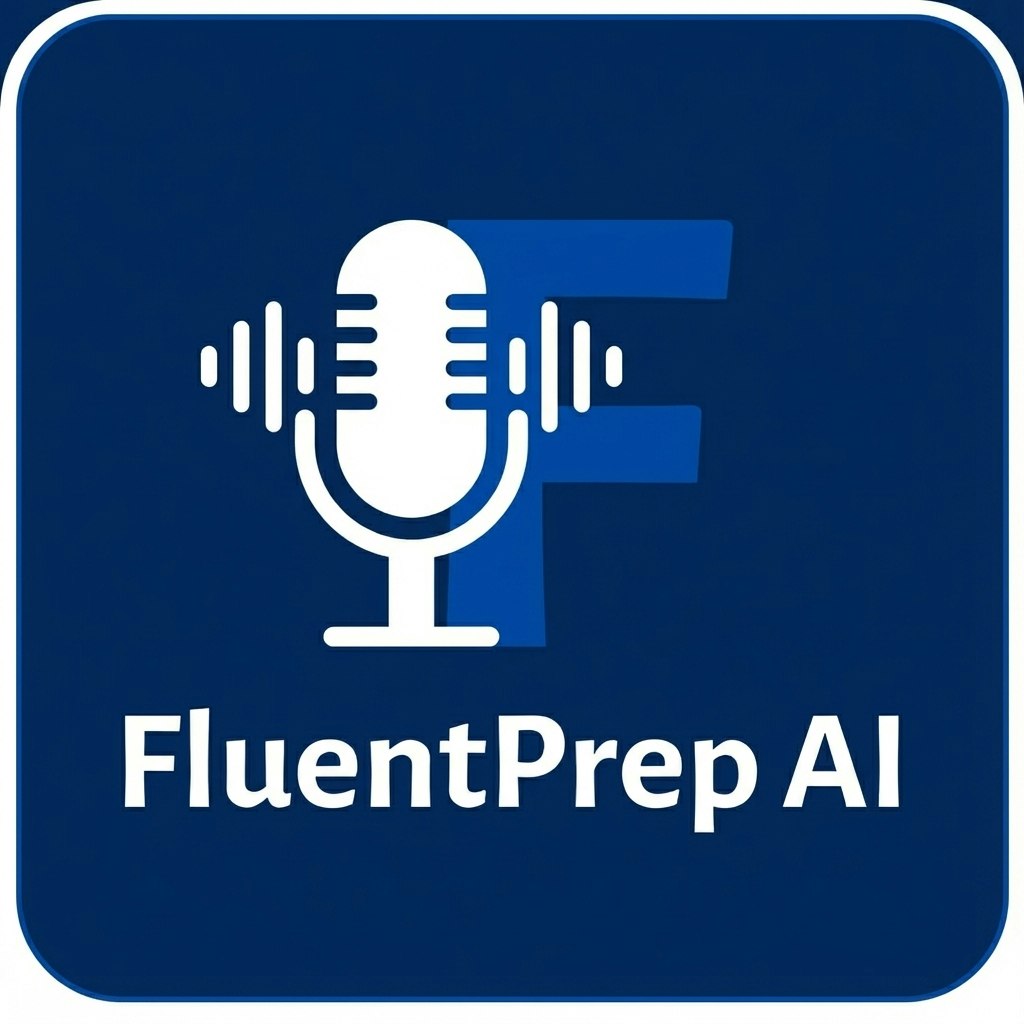 FluentPrep AI - Product Hunt launch logo and brand identity