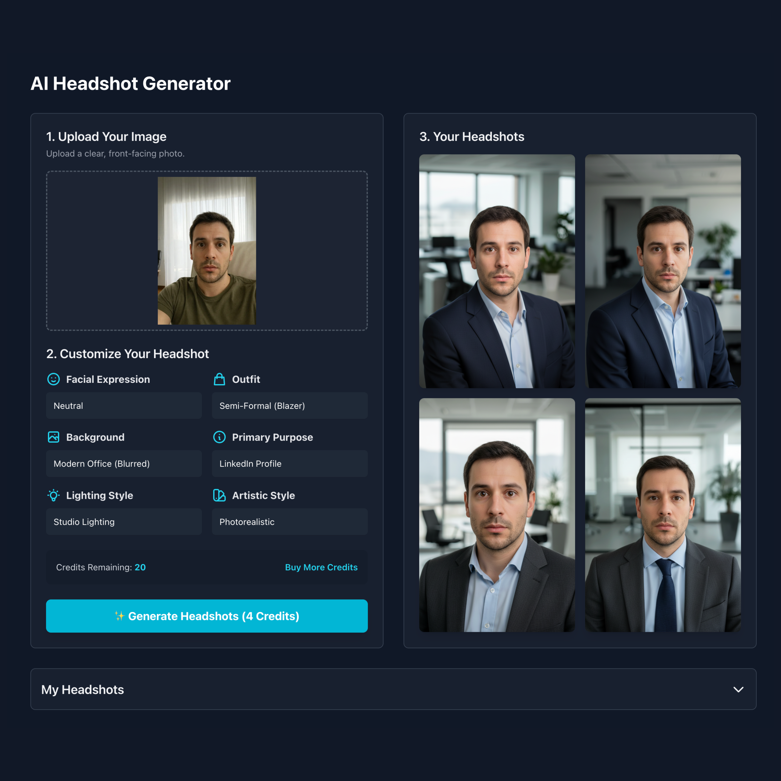 Free AI Headshot Generator gallery image