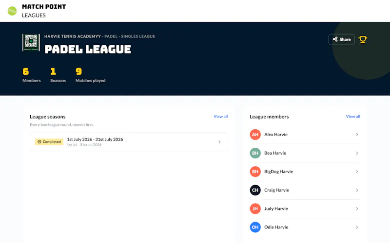 Match Point Leagues screenshot 3