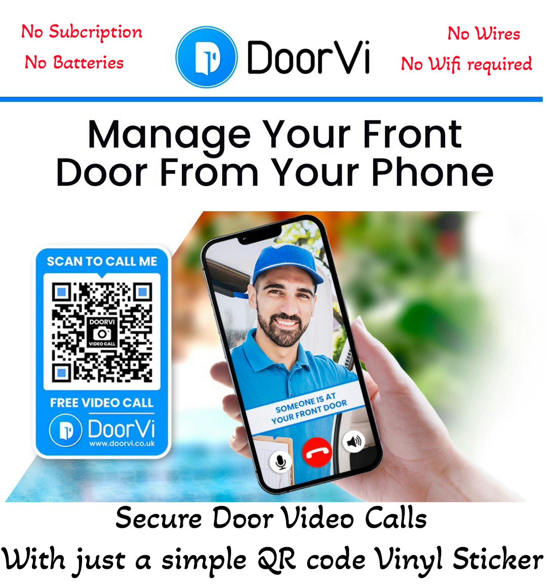 Doorvi Smart por QR Code Video Calling media 2