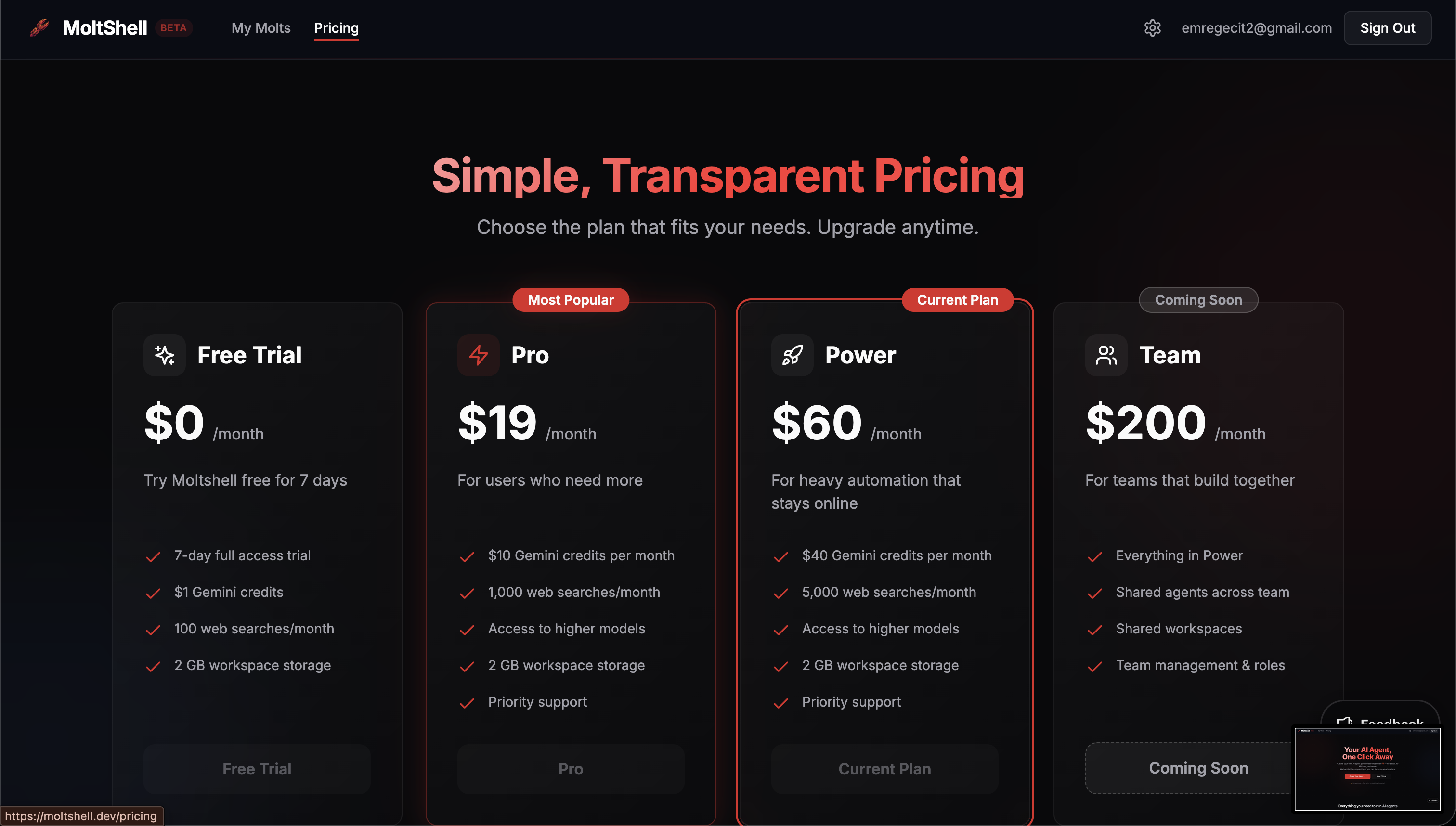 MoltShell - Main product screenshot demonstrating key features and user interface