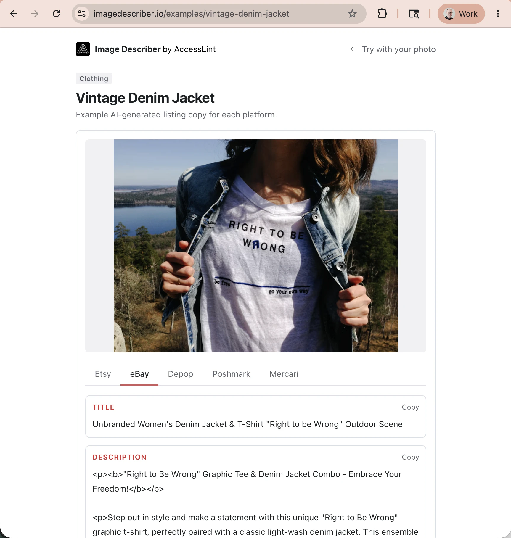 Image Describer screenshot 2