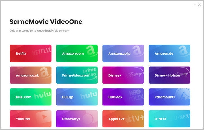Samemovie Videoone Video Downloader - さまざまなストリーミングプラットフォームからビデオをダウンロードします。メディア1