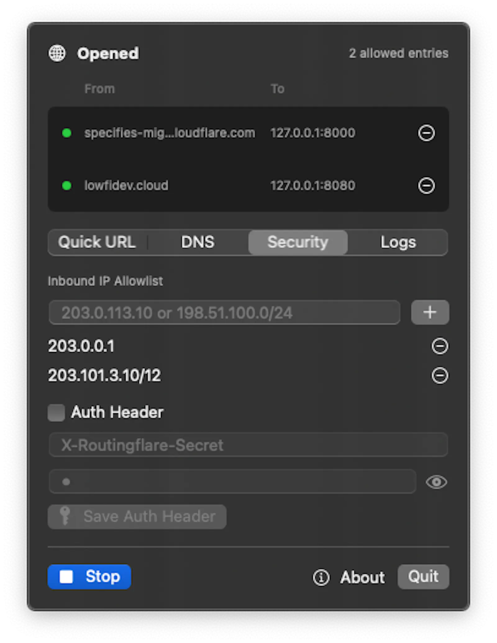 routingflare screenshot 3