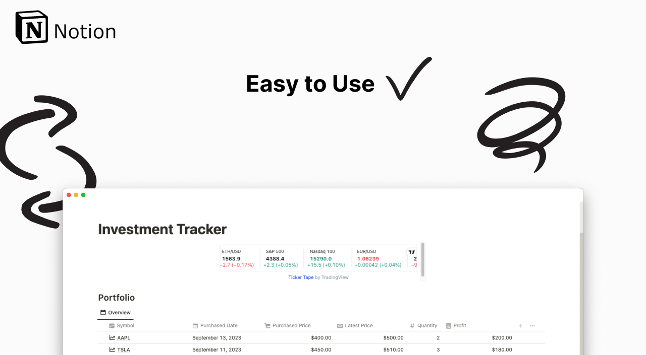 Investment Tracker gallery image