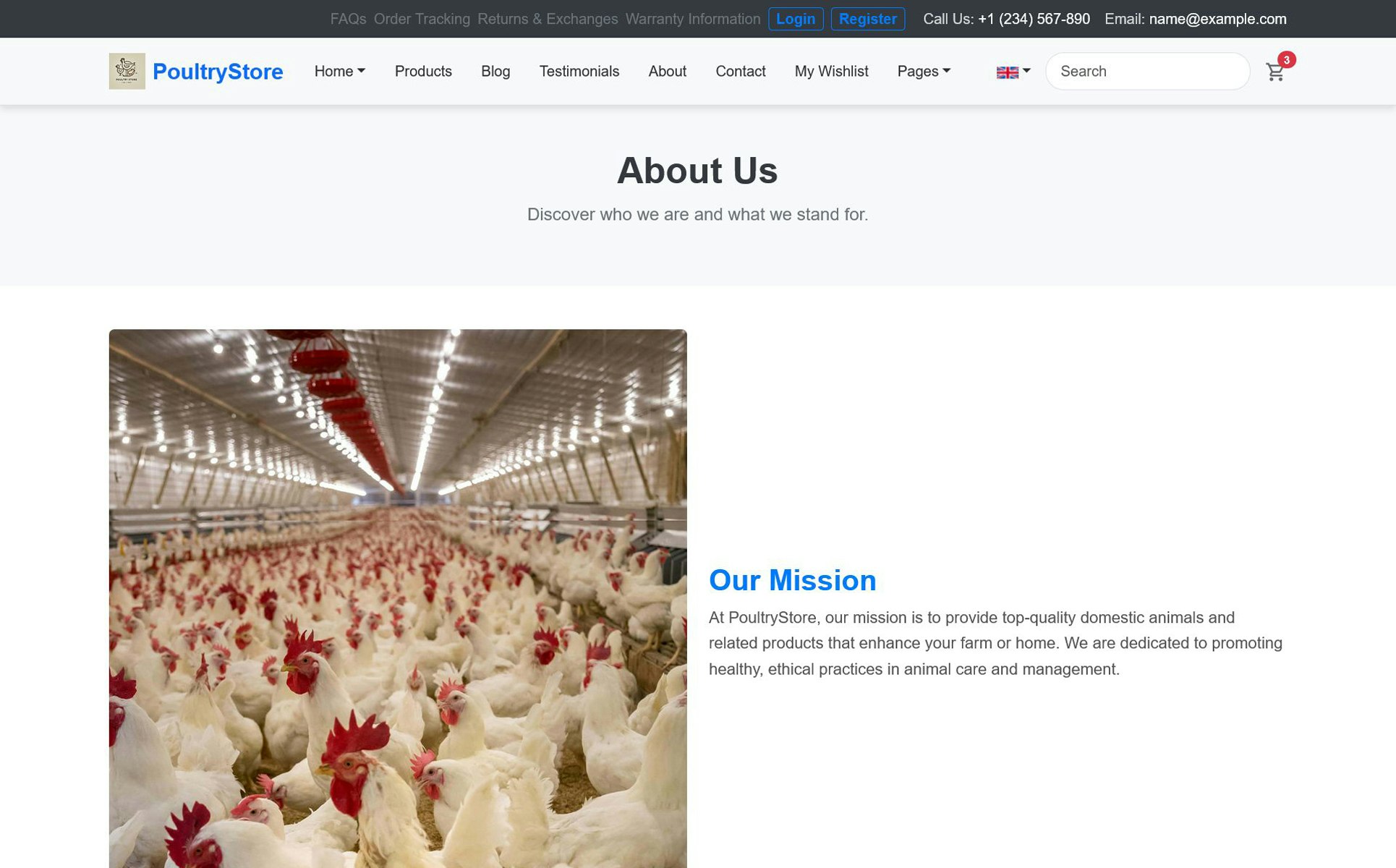 PoultryStore Supply & Farm HTML Template gallery image