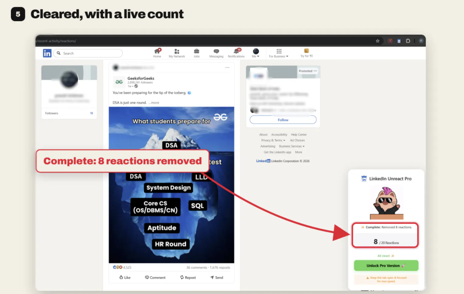 LinkedIn Post Deleter & Unliker Pro gallery image