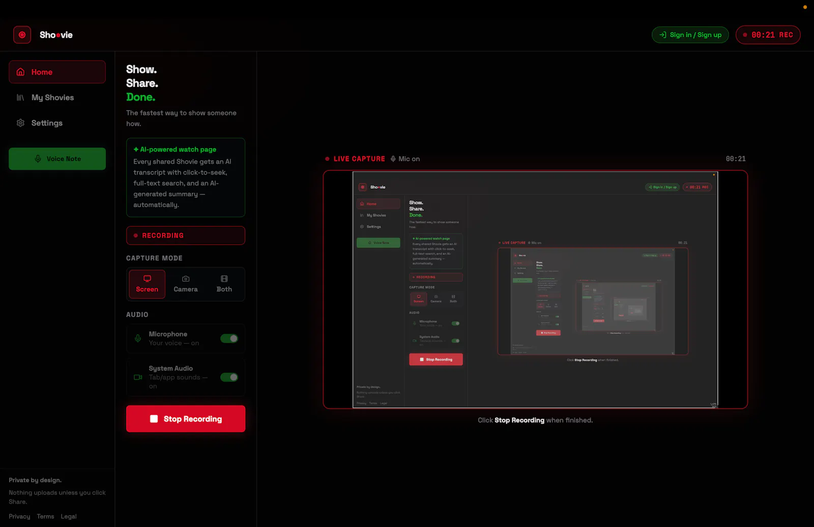 Shovie screenshot 3