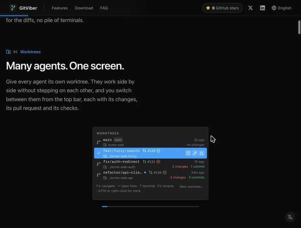 GitViber screenshot 2