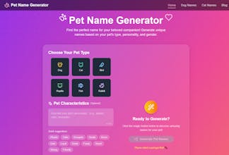Pet Name Generator gallery image