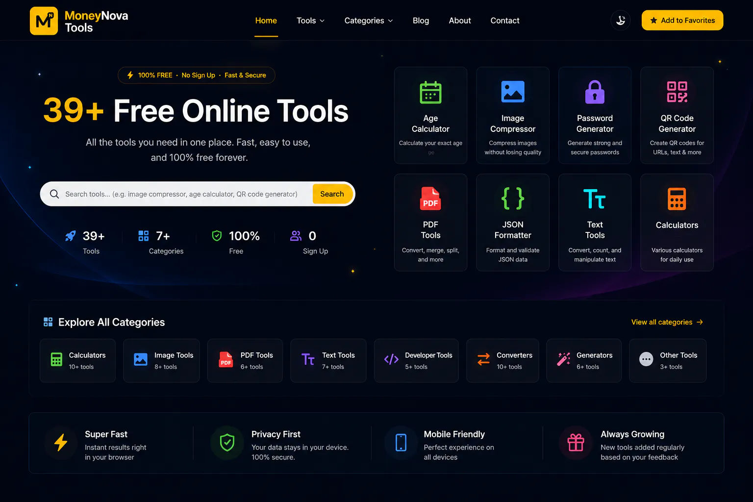 MoneyNova Tools gallery image