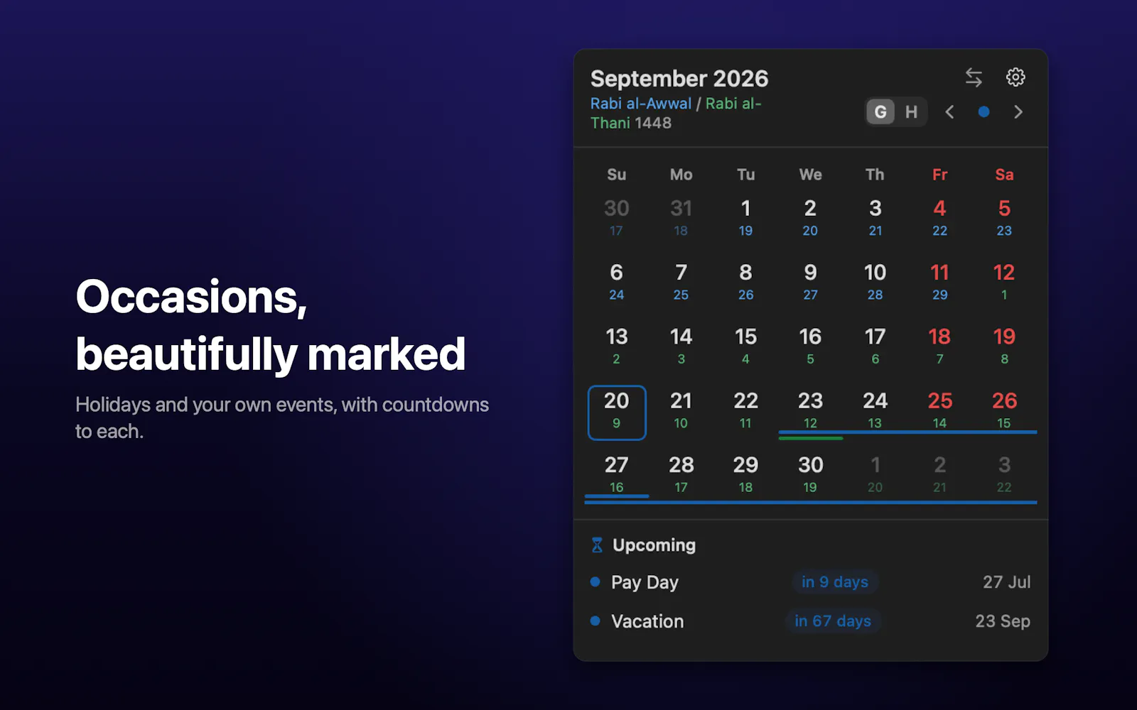Soluna Calendar for macOS screenshot 8