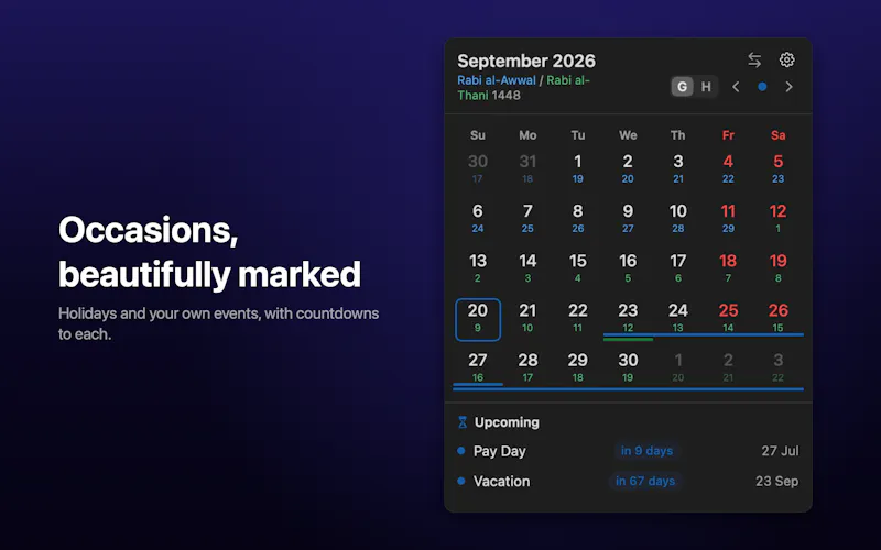 Soluna Calendar for macOS screenshot 8