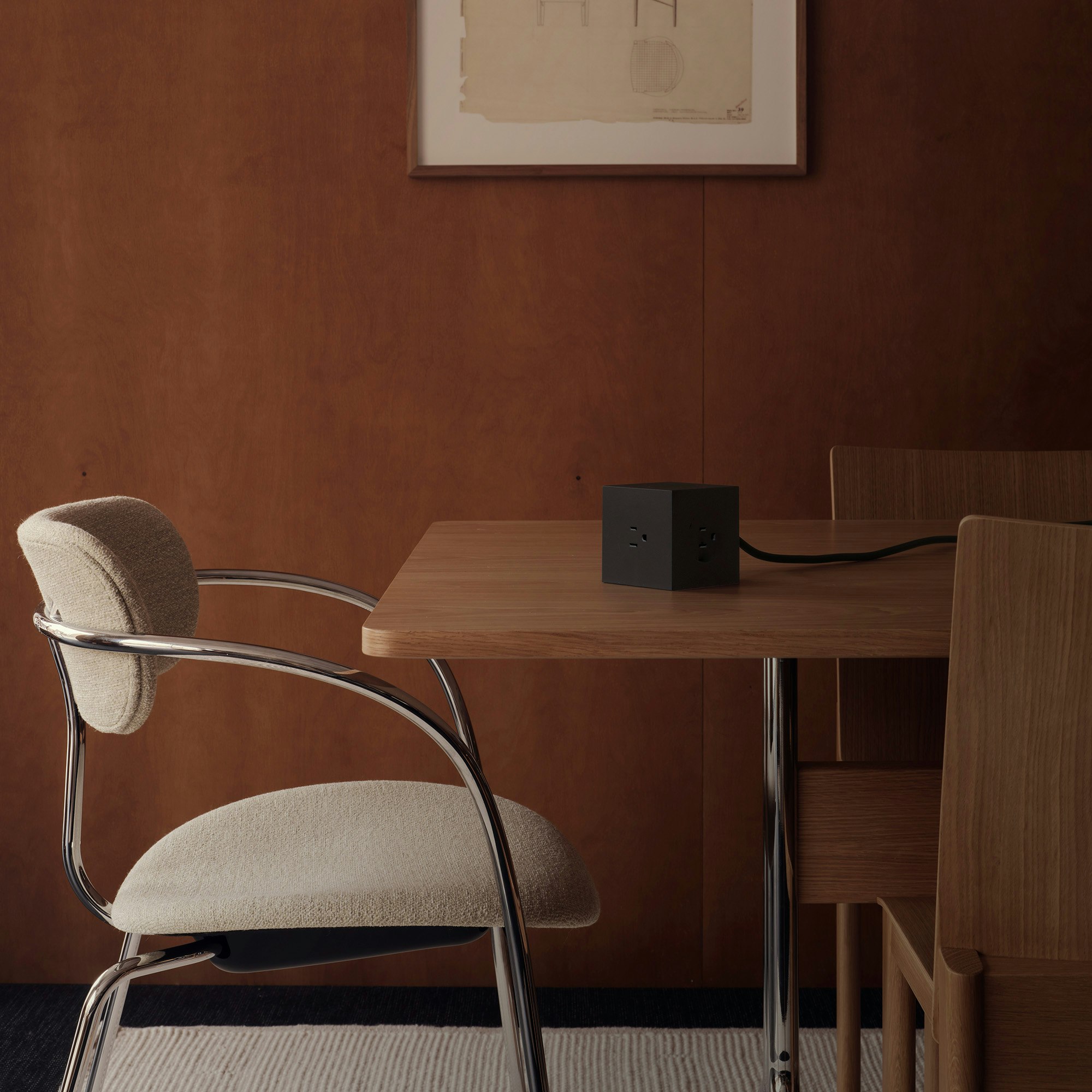 Square 1 Oak Green Extension Cord USB-C gallery image