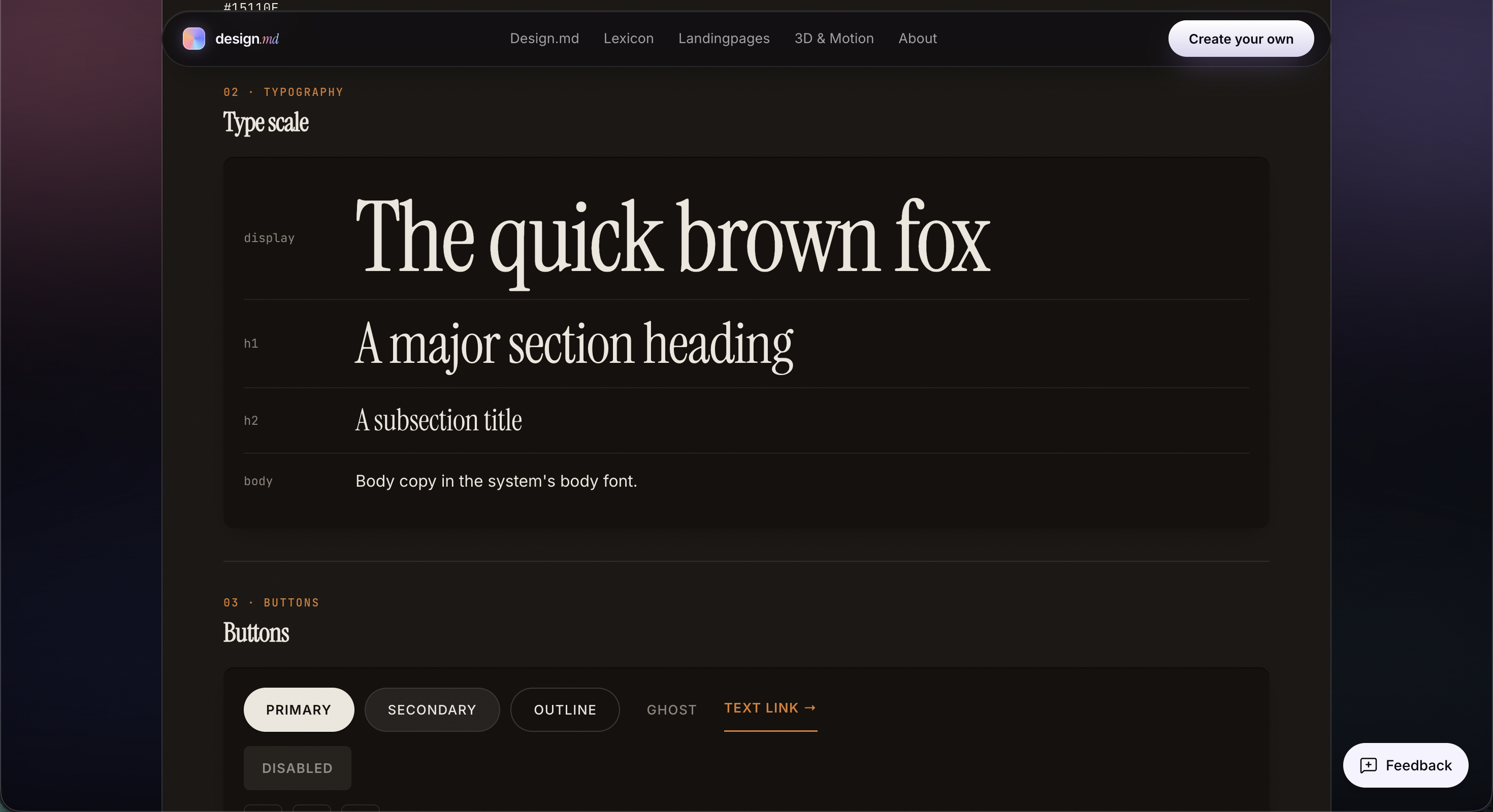 Free DESIGN.md library + UX / UI Lexicon gallery image