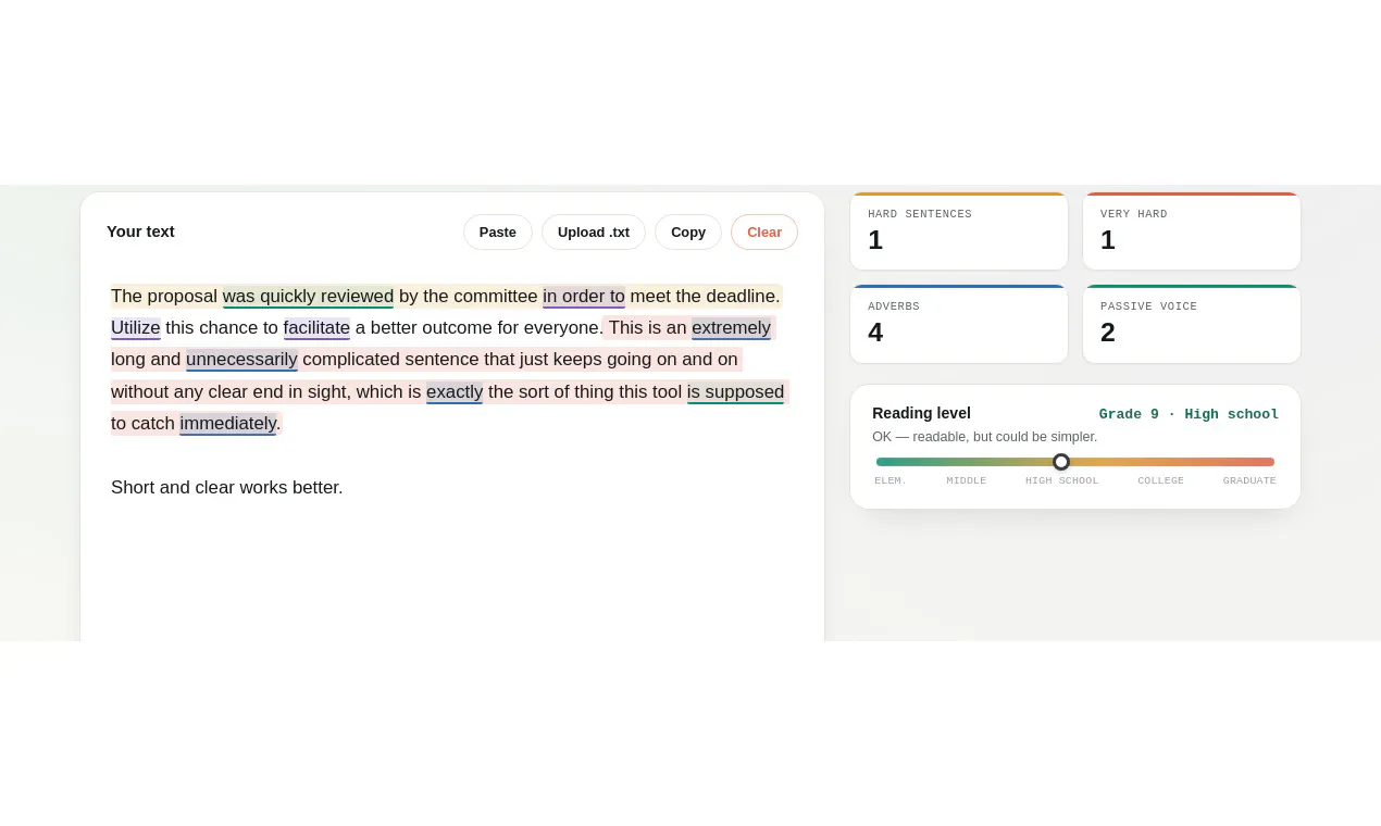 Prune — Writing Clarity Editor gallery image