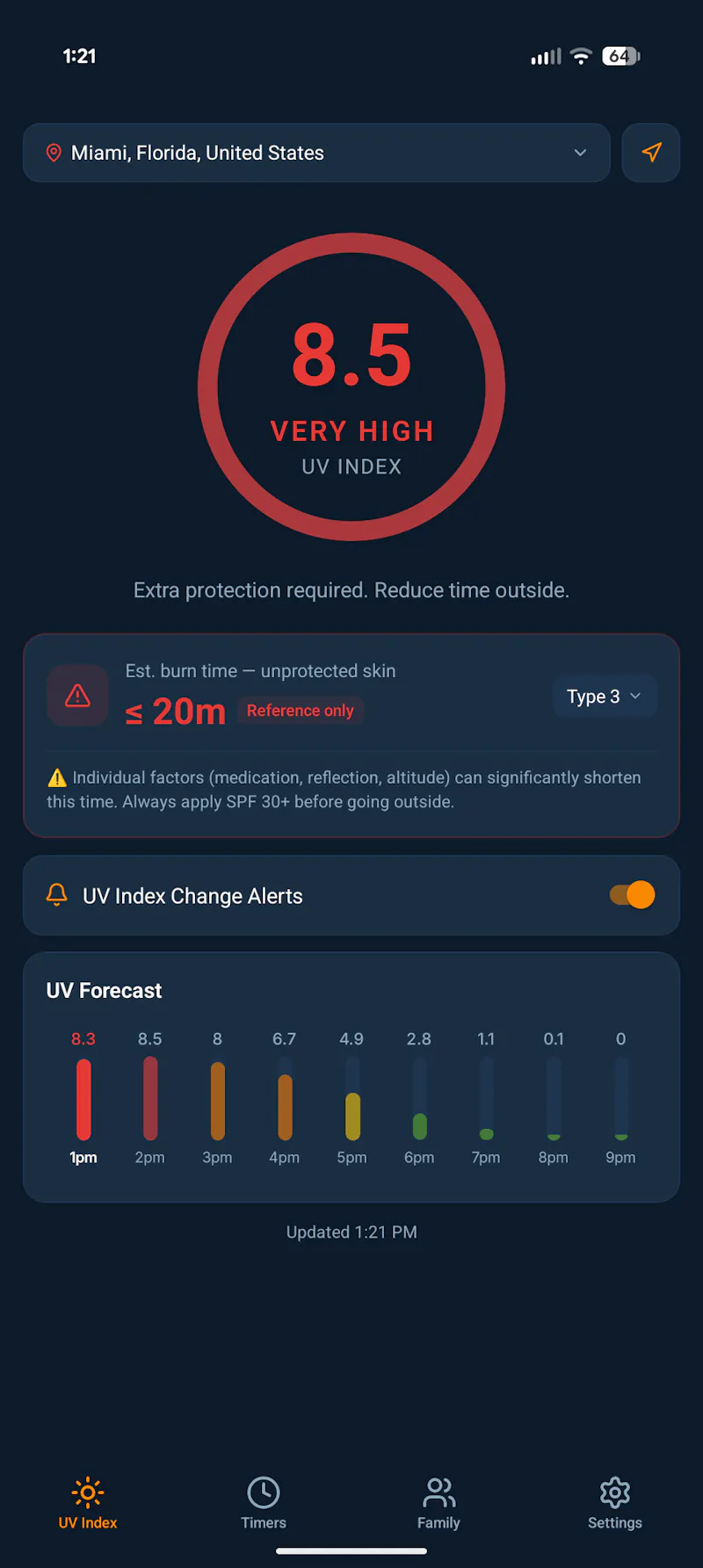 UVShield: UV Index Alerts & Sunscreen screenshot 5