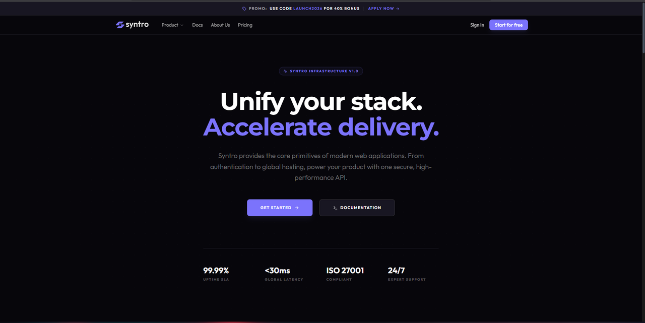 Syntro - Hosting & FULL Backend API media 1