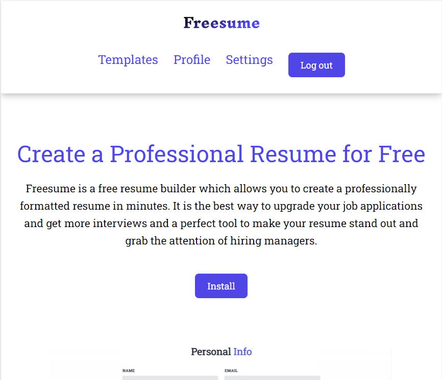 Freesume media 3