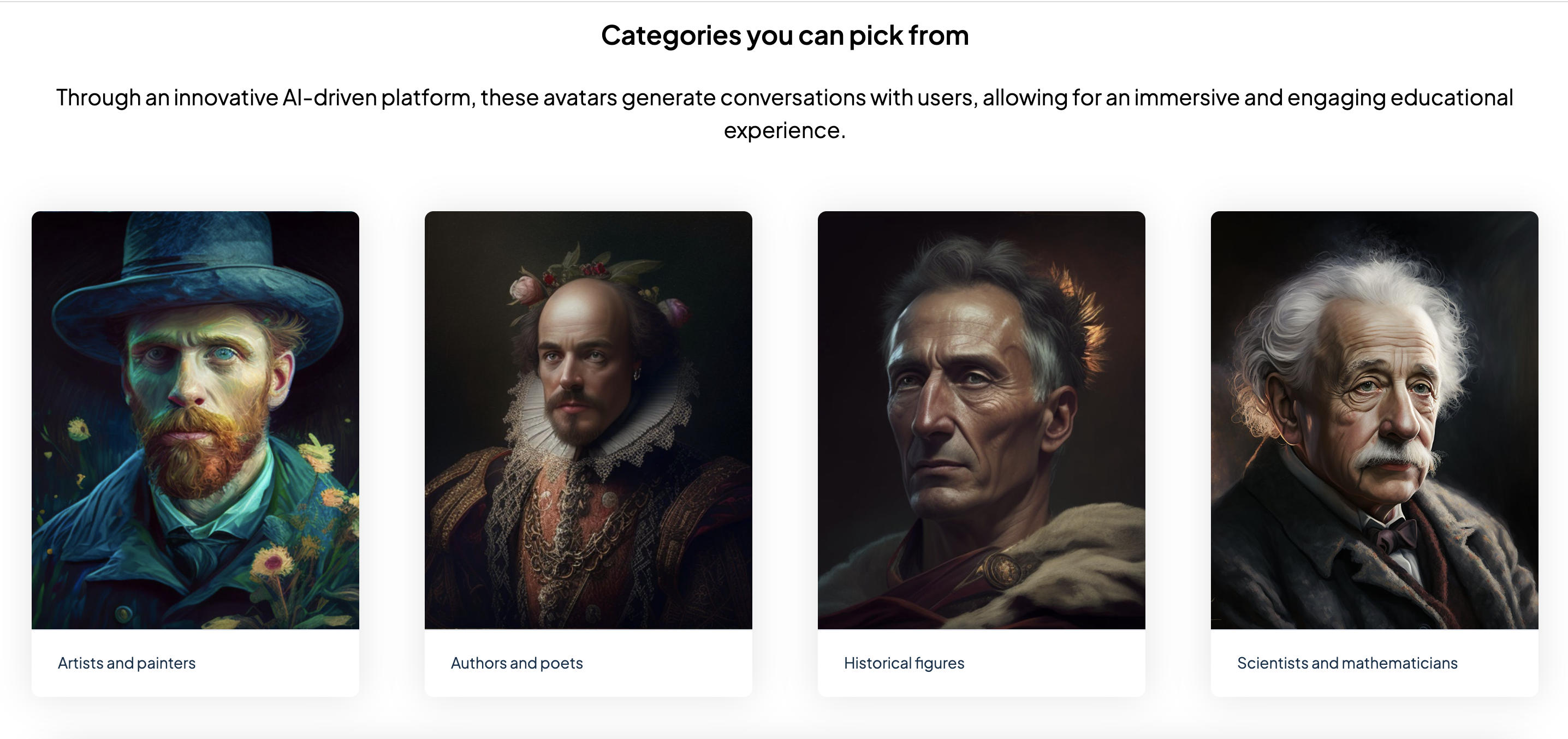 Timeless - Interact with AI Talking Avatars of Famous People media 2