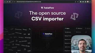 TableFlow - 오픈소스 CSV 파일 가져오기 플랫폼 이미지.