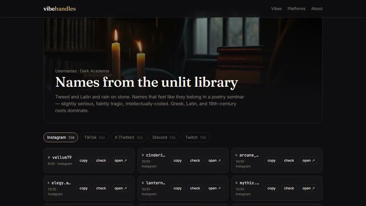 VibeHandles gallery image