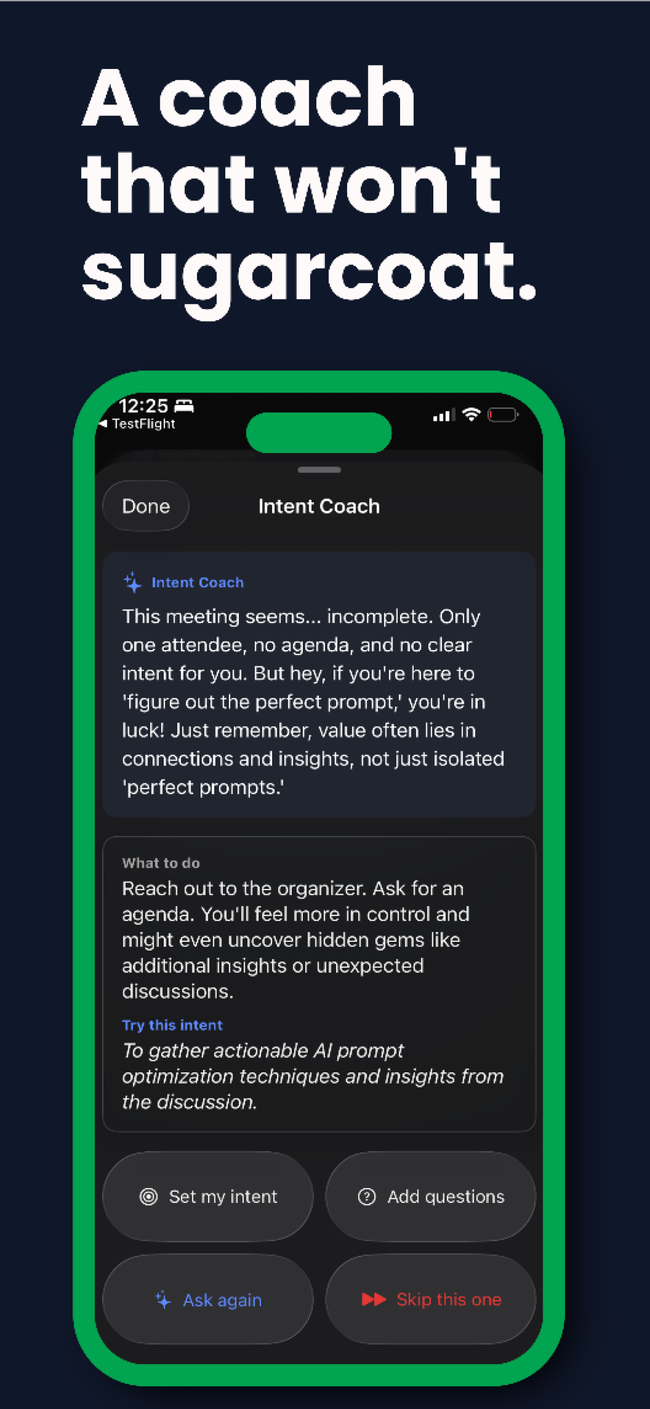 Intent: Business Calendar