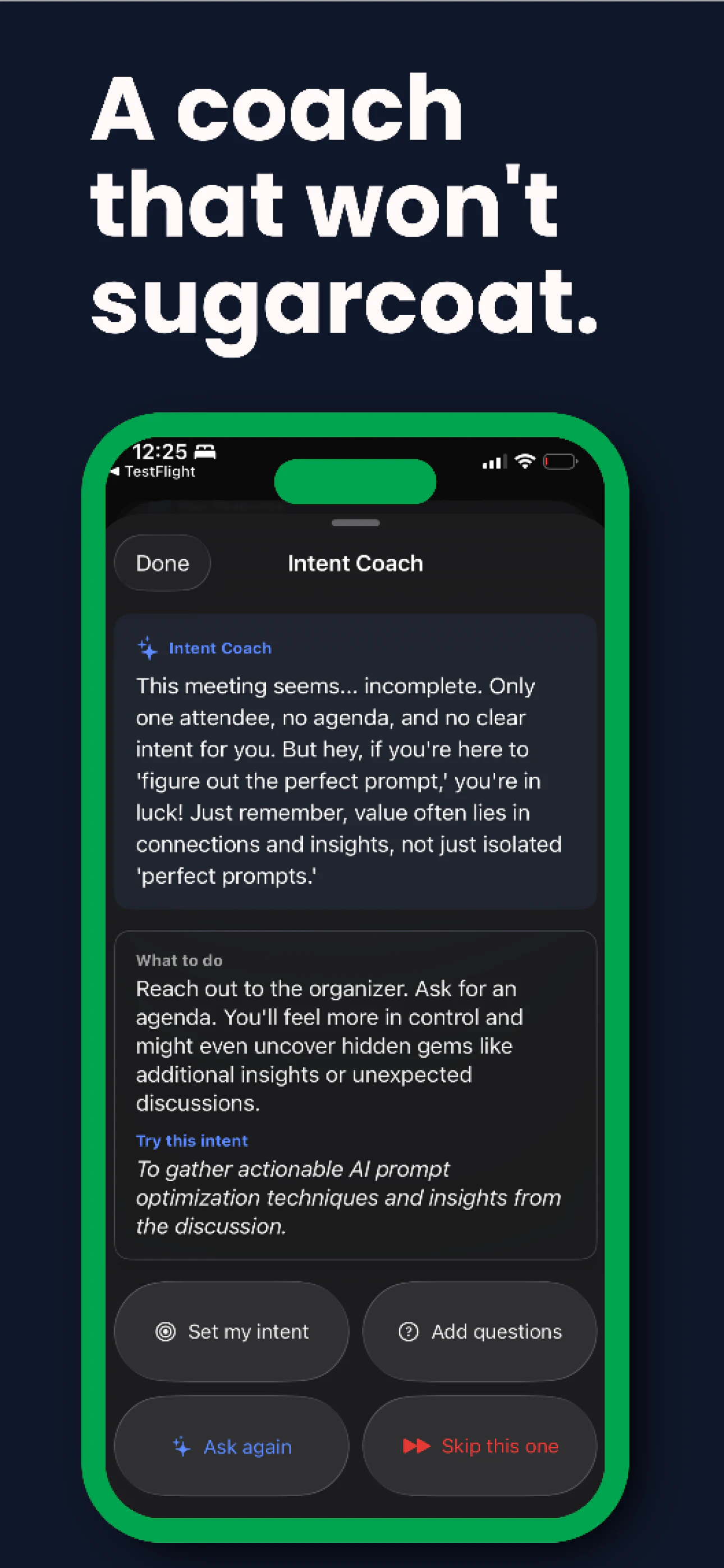 Intent: Business Calendar