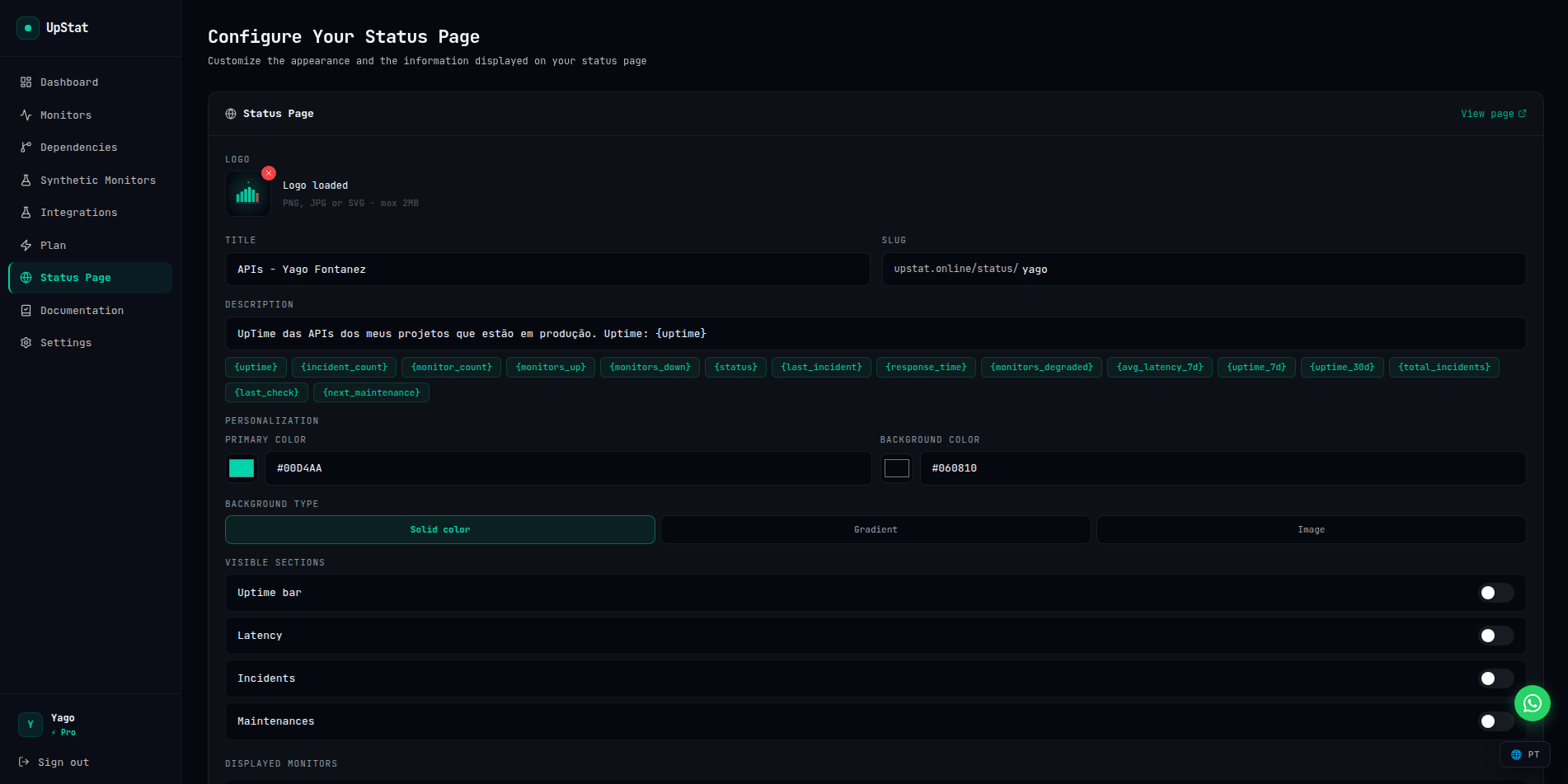 UpStat gallery image