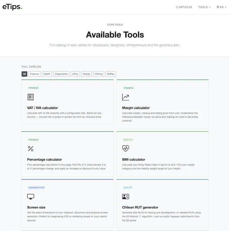 eTips Tools screenshot 2