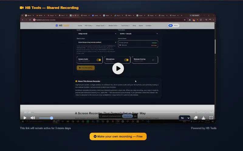 Screen Recorder free  Tools screenshot 4