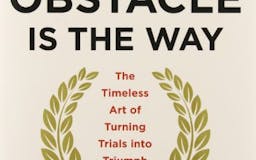 The Obstacle Is the Way - by Ryan Holiday media 2