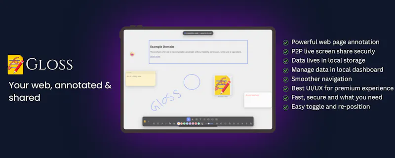 Gloss — Your web, annotated & shared. screenshot 6