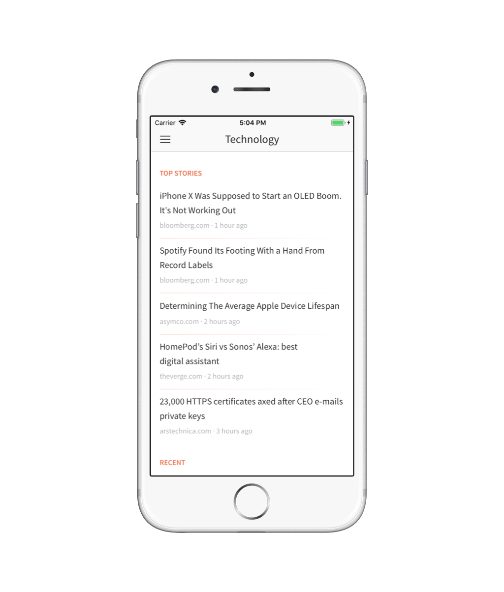 Morning Reader Mobile Image
