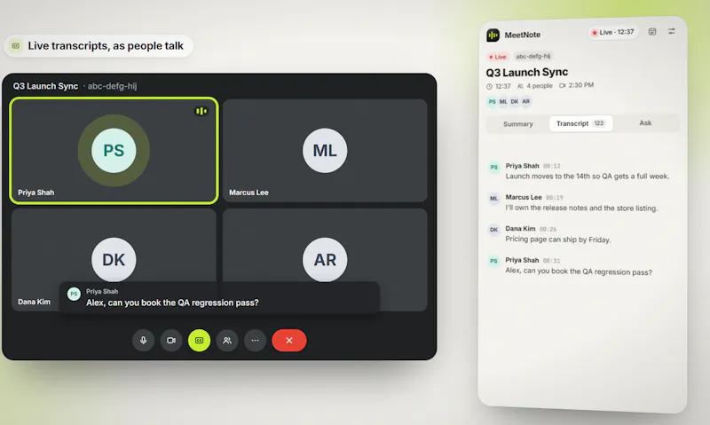 MeetNote screenshot 3